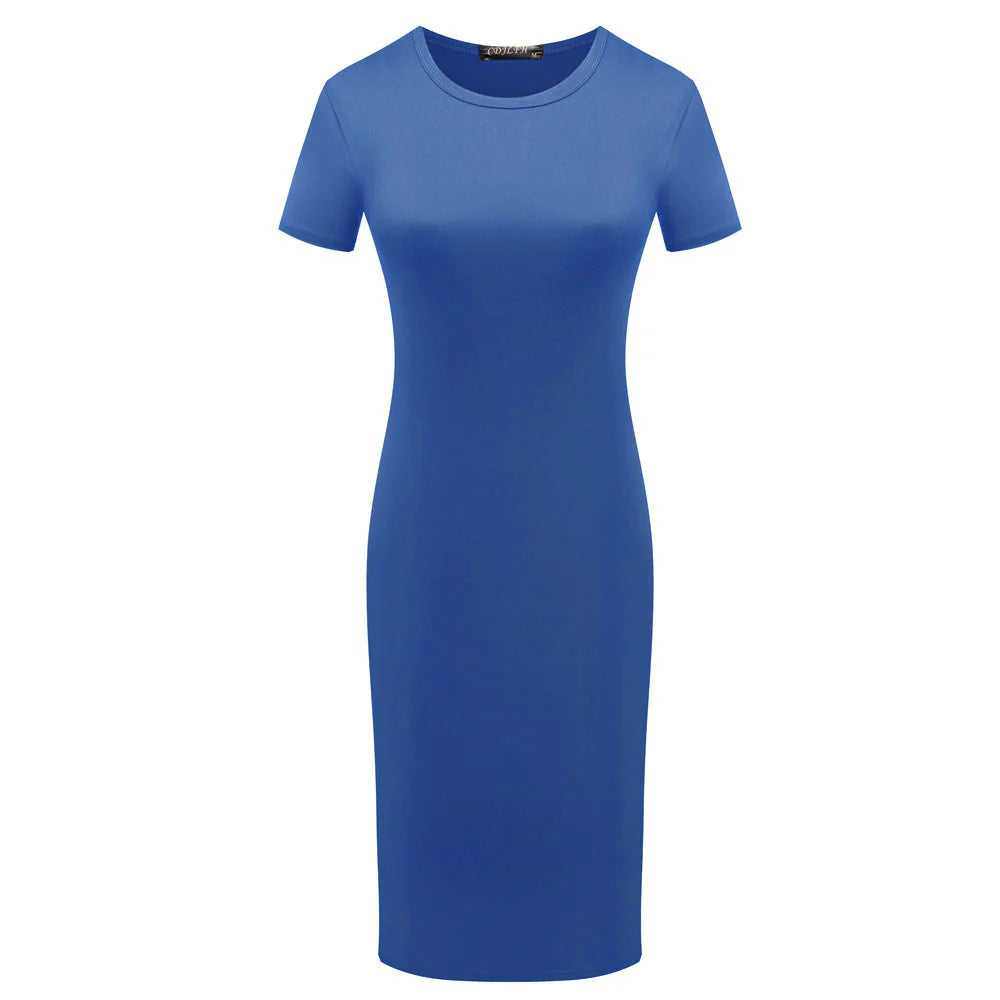 Slim Fit Short Sleeve Dress