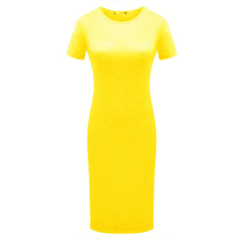 Slim Fit Short Sleeve Dress