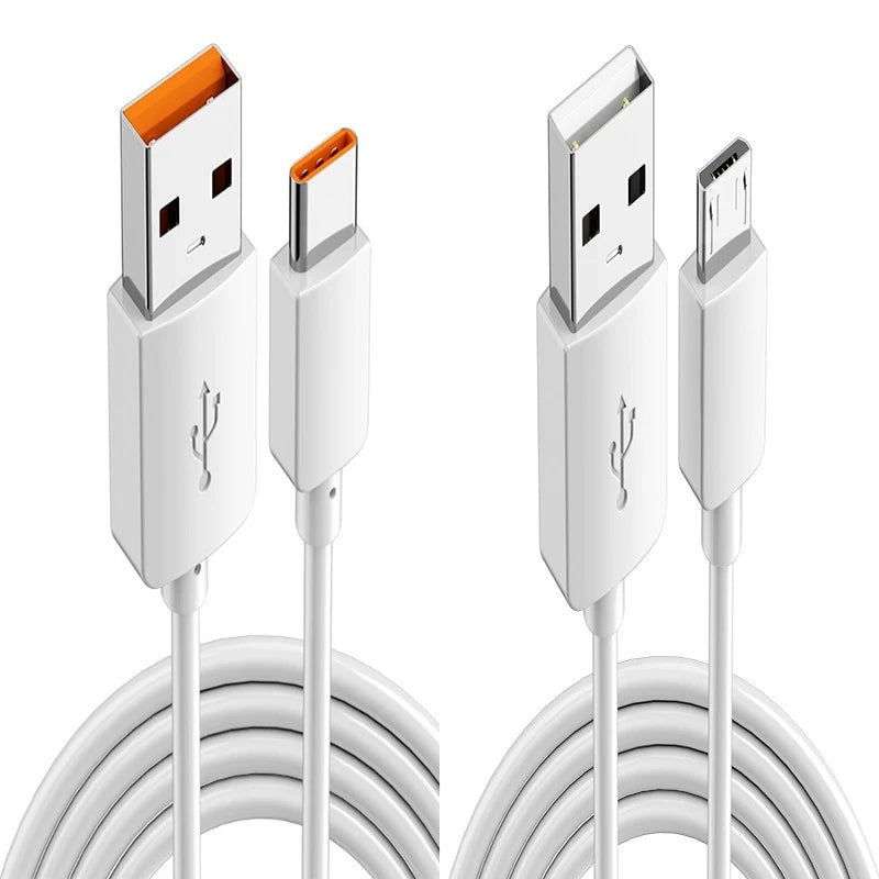 USB Type C 66W Fast Charge Cable 3M 5M 8M 10M 12M USB C Port Universal Micro USB Data Cable for Huawei Xiaomi Samsung Camera