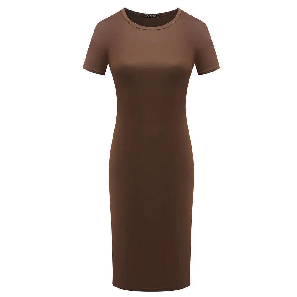 Slim Fit Short Sleeve Dress