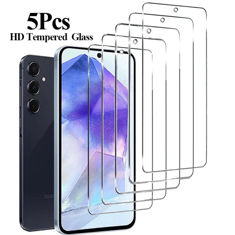 HD Screen Protector for Samsung S23 A55 A35 A54 S25 Tempered Glass for Samsung S24 S21 S22 Mica Galaxy S24 Ultra S23 FE