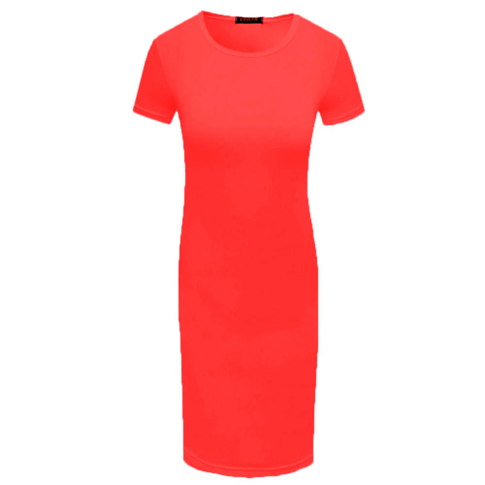 Slim Fit Short Sleeve Dress