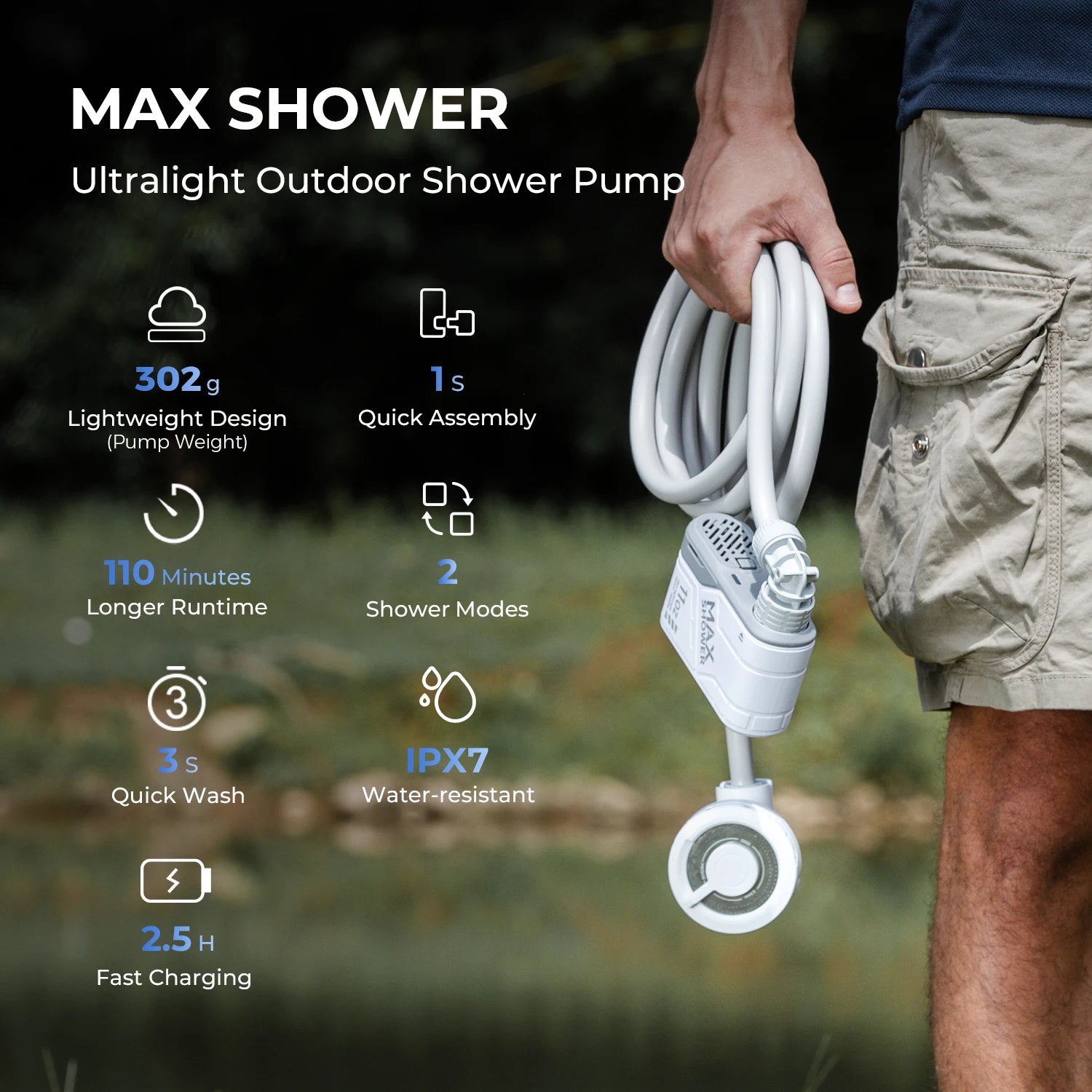 Portable Outdoor Shower - Mega Store USA